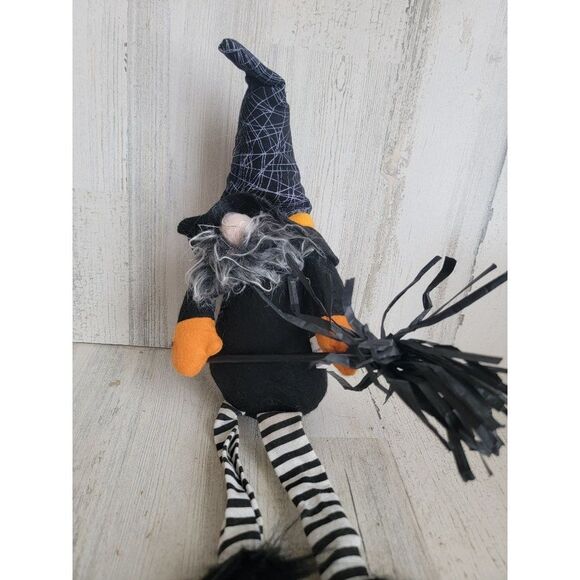 Halloween plush gnome Shelf sitting which candy corn set home decor - Picture 2 of 7